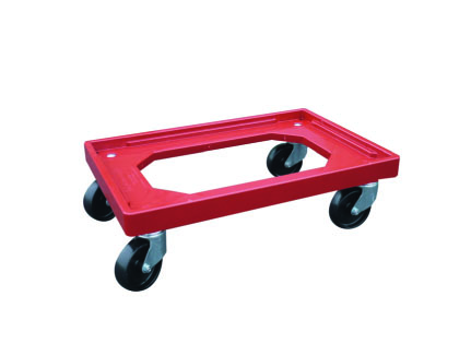 Vozík DOLLY 64-0910 V11, 4-0 KT červený, GU šedá kola 100 mm